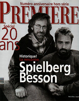 Couverture PREMIERE Special 20 ans : Steven Spielberg & Luc Besson, la rencontre. (Retour Home)